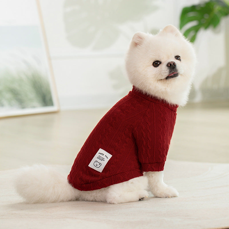 Giftwowo Pet Sweater Autumn Winter Style, Cat and Dog Clothes, Knitted Yarn Sweater for Cats and Dogs