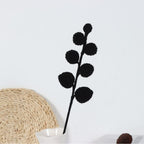 Giftwowo 1PC Eucalyptus Leaves – Handcrafted Yarn Floral Arrangement, Perfect for Living Room & Office Décor, Year-Round Woven Yarn Leaves