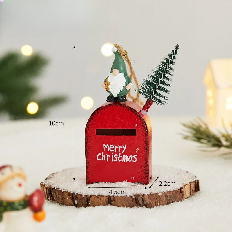 Giftwowo 1PC Christmas Tree Ornaments Creative Elk Snowman Santa Claus Decorations for Home Xmax Tree Decor Gifts