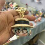 Giftwowo 1PC Handmade Crochet Yarn Doll Keychain, Figurine, Headband, Car Charm, Hair Accessory