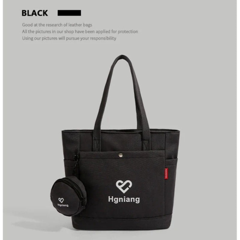 Giftwowo 1PC Canvas Bag for Women – Large Capacity Tote, Work & Commuting Shoulder Bag, Student Class Handbag