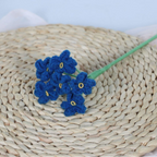 Giftwowo 1PC Forget-Me-Not Yarn Flowers – Handmade Crochet Faux Flowers, Perfect for Valentine's Day & Birthday Gifts