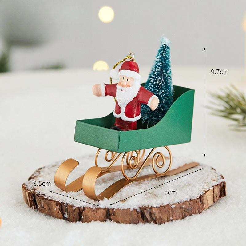 Christmas Tree Ornaments Creative Elk Snowman Santa Claus Decorations for Home Xmax Tree Decor Gifts