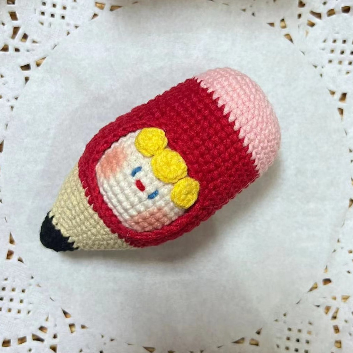 Giftwowo Pom-Pom Yarn Crochet, DIY Handmade Gift for Boyfriend and Girlfriend, Birthday and Qixi Festival, Unique Gift for Girls