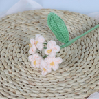 Giftwowo 1PC Forget-Me-Not Yarn Flowers – Handmade Crochet Faux Flowers, Perfect for Valentine's Day & Birthday Gifts