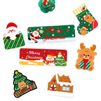 Giftwowo 1PC Cute Christmas Fridge Magnet – Creative DIY Decorative Magnetic Sticker, High-Quality Thick Magnetic Christmas Gift