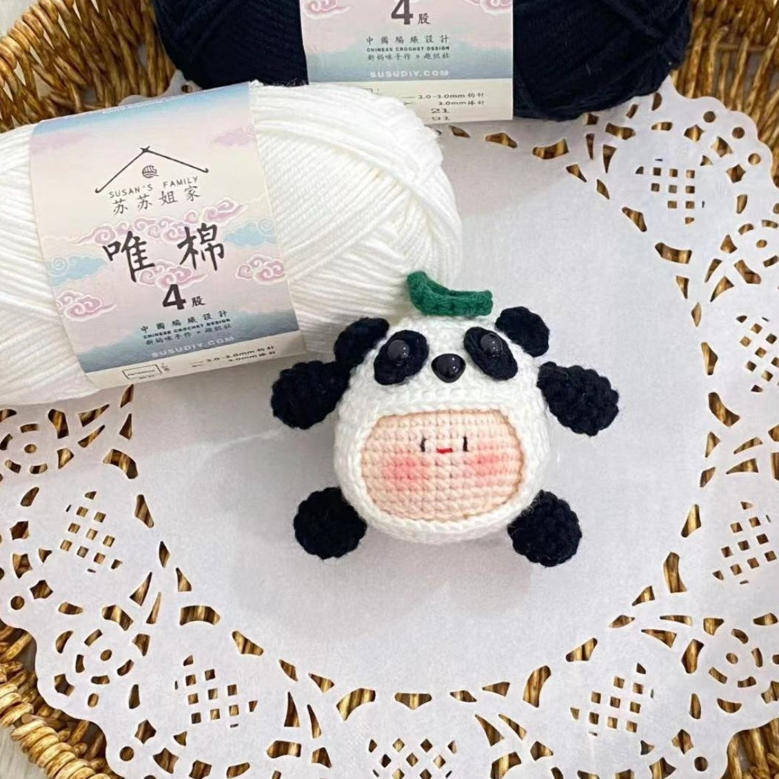 Giftwowo Pom-Pom Yarn Crochet, DIY Handmade Gift for Boyfriend and Girlfriend, Birthday and Qixi Festival, Unique Gift for Girls