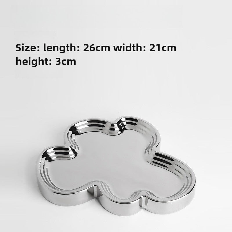 Giftwowo Exquisite Ceramic Tray Light Luxury Creative High-end Atmospheric Fruit Tray Household Gift-giving Living Room Fruit Snacks