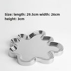 Giftwowo Exquisite Ceramic Tray Light Luxury Creative High-end Atmospheric Fruit Tray Household Gift-giving Living Room Fruit Snacks