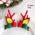 Giftwowo 1PC Cute Christmas Reindeer Antler Hair Clip – Cartoon Faux Deer Antlers for Kids, Magical and Sweet Christmas Headpiece