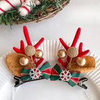 Giftwowo 1PC Cute Christmas Reindeer Antler Hair Clip – Cartoon Faux Deer Antlers for Kids, Magical and Sweet Christmas Headpiece