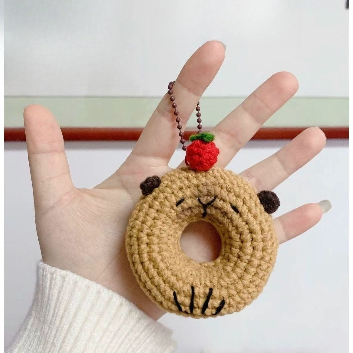 Giftwowo Pom-Pom Yarn Crochet, DIY Handmade Gift for Boyfriend and Girlfriend, Birthday and Qixi Festival, Unique Gift for Girls