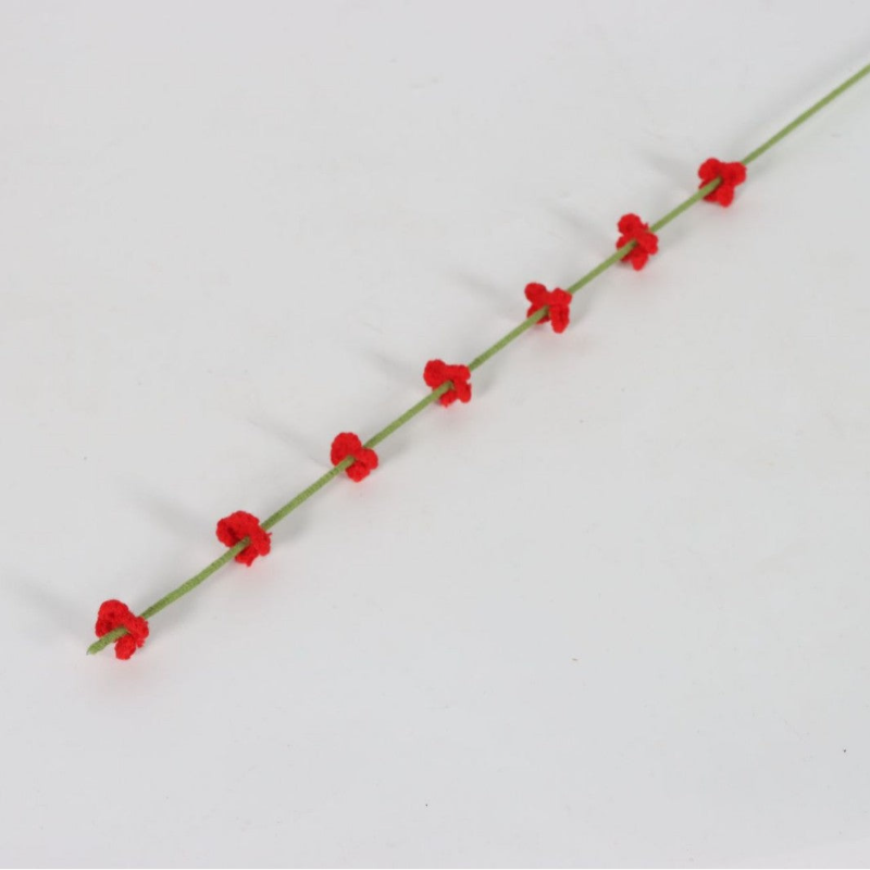 Giftwowo 1PC Handcrafted Yarn Flowers – Ready-to-Display Milium Faux Flowers, Crochet Floral Arrangement for Home Décor, Creative Gift