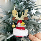 Giftwowo 1PC Cute Christmas Reindeer Antler Hair Clip – Cartoon Faux Deer Antlers for Kids, Magical and Sweet Christmas Headpiece