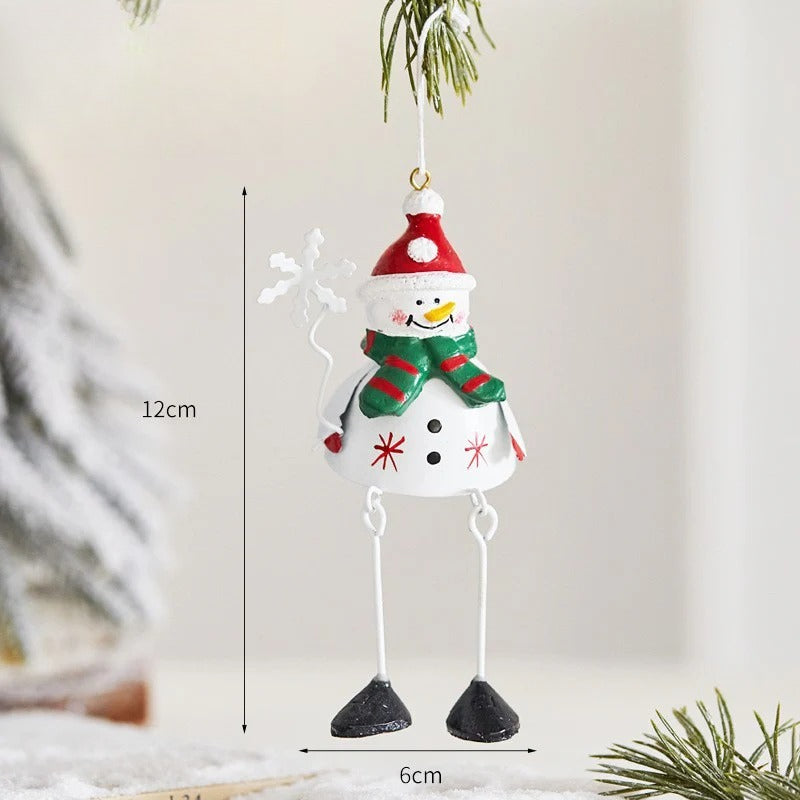 Giftwowo 1PC Christmas Tree Ornaments Creative Elk Snowman Santa Claus Decorations for Home Xmax Tree Decor Gifts